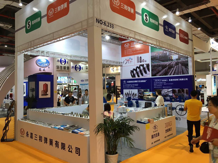 三和(he)彈簧參加(jiā)上海國際(jì)泵管閥展(zhǎn)